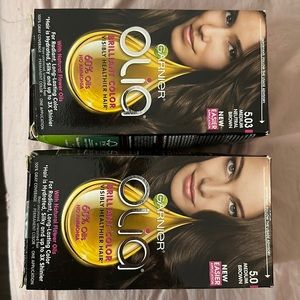 Garnier olía Brilliant Color - 60% oils NO Ammonia. Medium Neutral Brown 5.03